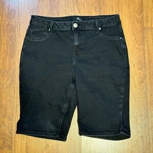Black Jorts - 1822 Denim - Size 16W - Rarely Worn